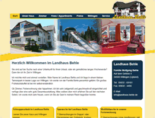 Tablet Screenshot of landhaus-behle.de